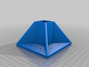 my customized parametric fixing table leg diy 3d print model - Mito3D