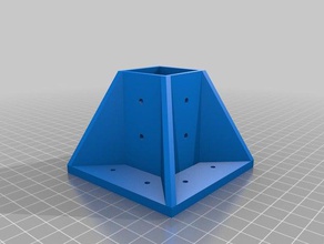 il mio personalizzato parametrico di fissaggio alla gamba del tavolo fai da te su misura 3d print model - Mito3D