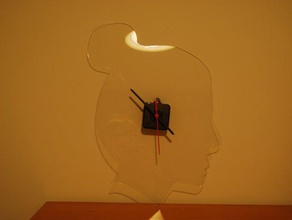 ego'clock decor clock metacrilato metacrylate pared reloj 3d print model - Mito3D