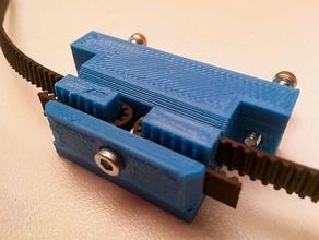 y belt attachment - prusa i3 3d printer parts y-belt-holder 3d print model - Mito3D