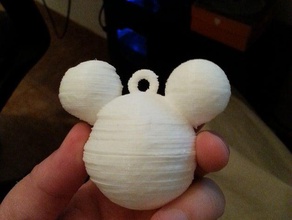 mickey mouse xmas ornament decor christmas disney 3d print model - Mito3D