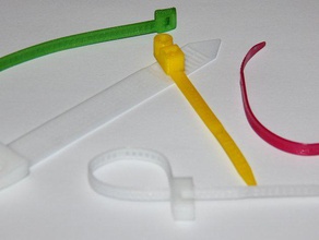 personalizable de la atadura cables partes 618 el clip personalizador challenge fastener nylon tie-wrap useful zip zip-tie empate 3d print model - Mito3D