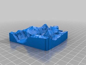 half dome gift your father buildings & structures 3d map yosemite national park 3d print model - Mito3D