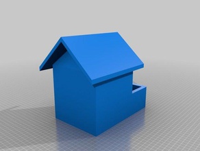 stampabile uccello casa alimentatore 3d print model - Mito3D