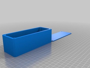 mon personnalisés personnalisation du couvercle de la boîte trous vis le bricolage personnalisé 3d print model - Mito3D