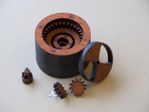 gearings other gears jewelry laser lasercut cutter planetary gear wood 3d print model - Mito3D