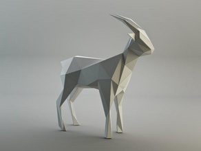 üçgensel keçi dekor 2015 hayvan yeni yıl 3d print model - Mito3D