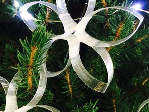 árvore de natal da estrela decoração enfeite 3d print model - Mito3D