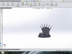 iron throne pencil holder office gameofthrones 3d print model - Mito3D