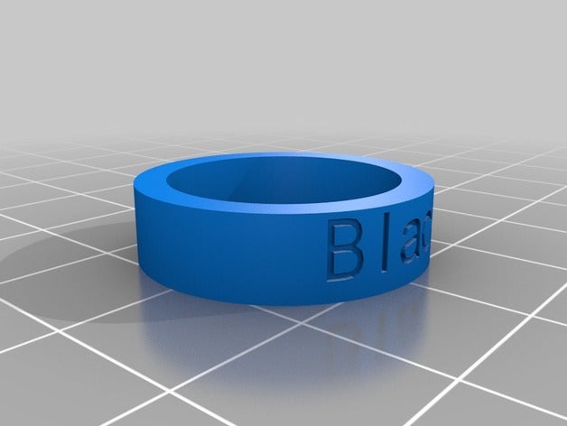 black rings customized 3D print model - Mito3D