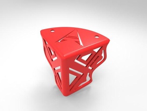 asquare - coin protéger décor art le chinois de la décoration rouge table 3d print model - Mito3D