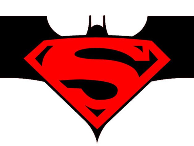 superman batman insegne simbolo super supereroe di 3D print model - Mito3D