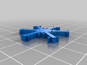 Schneeflocke 01 Mathe-Kunst kundengebundene 3d print model - Mito3D