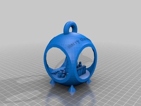 il mio personalizzato scena del natale ornamento arredamento su misura 3d print model - Mito3D