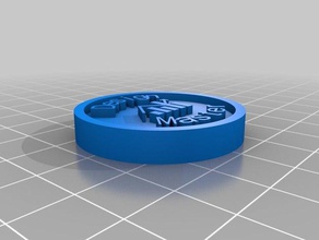 designer award coin coins & badges customized 3d print model - Mito3D