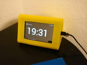 alarmclock ancien téléphone android ménage l'alarme de l'horloge desire hd htc openscad 3d print model - Mito3D