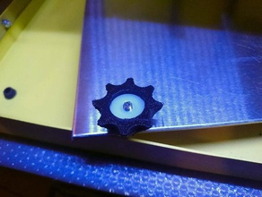 craftbot build plate nut mod flex filament 3d printer parts craftunique flexible 3d print model - Mito3D