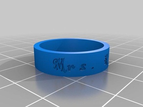 mrs henry ring rings customized 3d print model - Mito3D