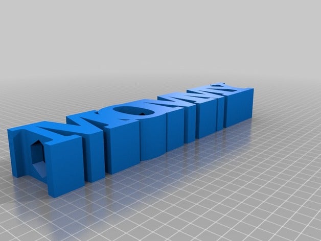 mi texto personalizado titular de un lápiz signos y logotipos 3D print model - Mito3D