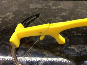 improved trigger mini crossbow mechanical toys 3d print model - Mito3D