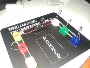 láser de corte 25 puntos placa base portaherramientas y cajas blog breadboard la circuito cirtcu electrónica lasercut 3d print model - Mito3D