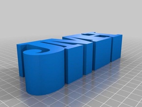 jmh sinal personalizado 3d print model - Mito3D