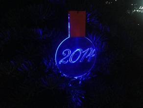 light up ornament night decor christmas lasercut led 3d print model - Mito3D