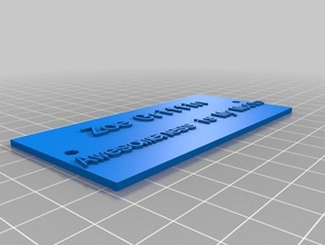 custom nameplate accessories customized 3d print model - Mito3D
