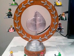 mario kart trophy jouets & accessoires de jeux assemblage requis prix geek luigi 8 nintendo projet prop super jouet le trophée la wii 3d print model - Mito3D