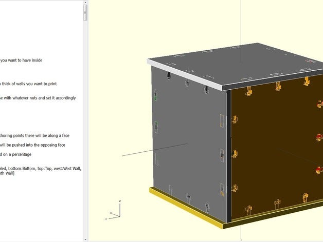 paramétrique cartonnier de l'électronique customizer personnalisateur défi openscad utile 3D print model - Mito3D