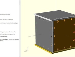 parametrico box maker l'elettronica customizer sfida openscad utile 3d print model - Mito3D