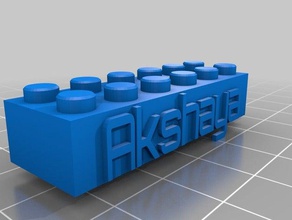 akshaylego brinquedos de construção personalizado 3d print model - Mito3D