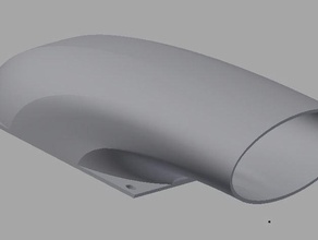 Ventola da 120mm condotto automotive dotto fan 3d print model - Mito3D