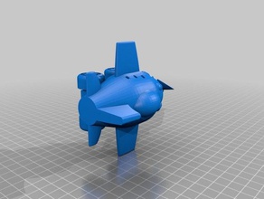 aeroplane created using 3d printer printing print desktop 3d print model - Mito3D