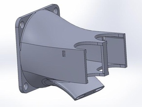 ventilador de refrigeración + adhesiva doble extrusor Impresora 3d accesorios conducto ventilación 3d print model - Mito3D
