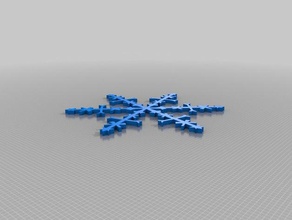 snowflakes math snow snowflake flake winter 3d print model - Mito3D