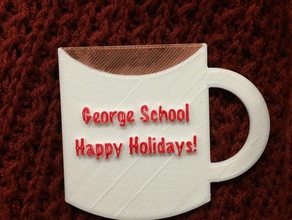 george school holiday mug decor channukah christmas hot chocolate ornament 3d print model - Mito3D