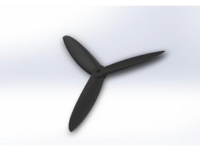 3 blade propeller r c vehicles airplane brushless outrunner prop quadcopter rc turnigy 3d print model - Mito3D