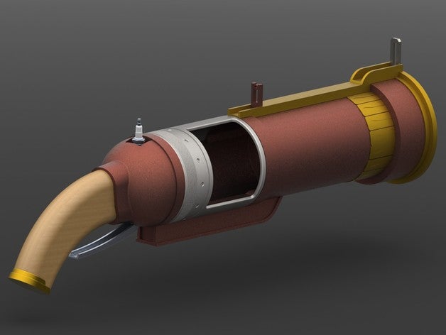 bioshock lanceur de grenade accessoires jeu la prop du vidéo 3D print model - Mito3D