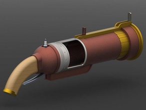 bioshock grenade launcher props prop video game 3d print model - Mito3D