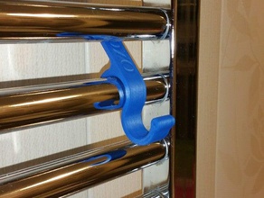 hanger towel radiators bathroom 3d print model - Mito3D