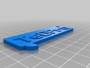 meu personalizada chamada placa com o nome de gerador moedas e selos personalizado 3d print model - Mito3D