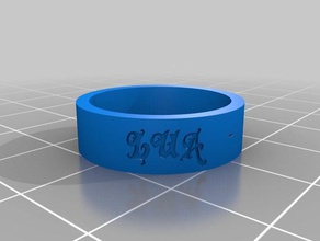 anillo lua ton rings customized 3d print model - Mito3D