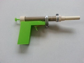 3d-printed nerf gun toys & games 3d printed cool dart piston powered powerful printable spring toy 3d print model - Mito3D