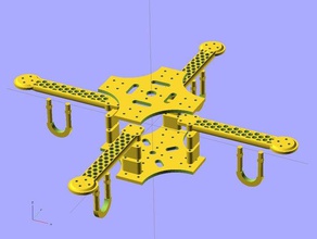ekobots - quadcopter frame r c i veicoli fotogramma openscad rc giocattolo 3d print model - Mito3D