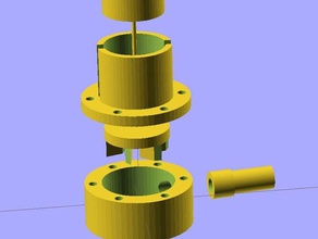 ekobots - acqua pompa centrifuga gli animali domestici l'acquario centrifughe motore di cc pesce peces 3d print model - Mito3D