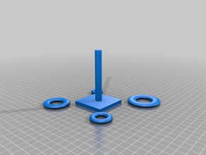 ring toss game games 3d tinkercad toy 3d print model - Mito3D