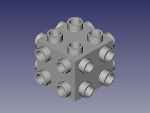 duplo 2x2 nibbles sides construction toys 3d print model - Mito3D