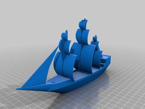 sailing ship vehicles 3d print model - Mito3D