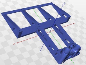 redise o soporte cama caliente para impresora esqueleto Impressora 3d de peças httpwwwthingiversecomthing560353 3d print model - Mito3D